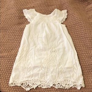 Mimi & Maggie White Baby Dress